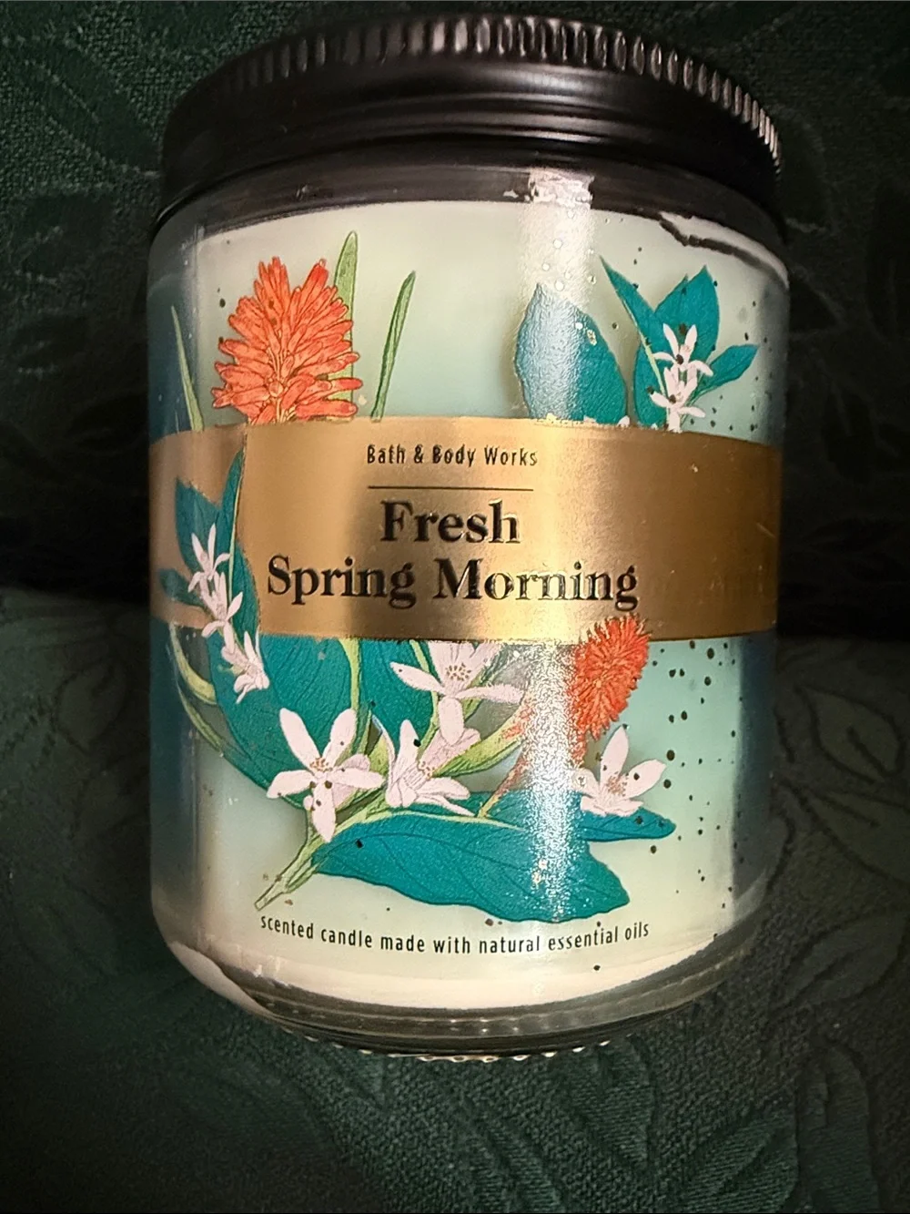 NWT Bath & Body Works Fresh Spring Morning Single Wick Candle.